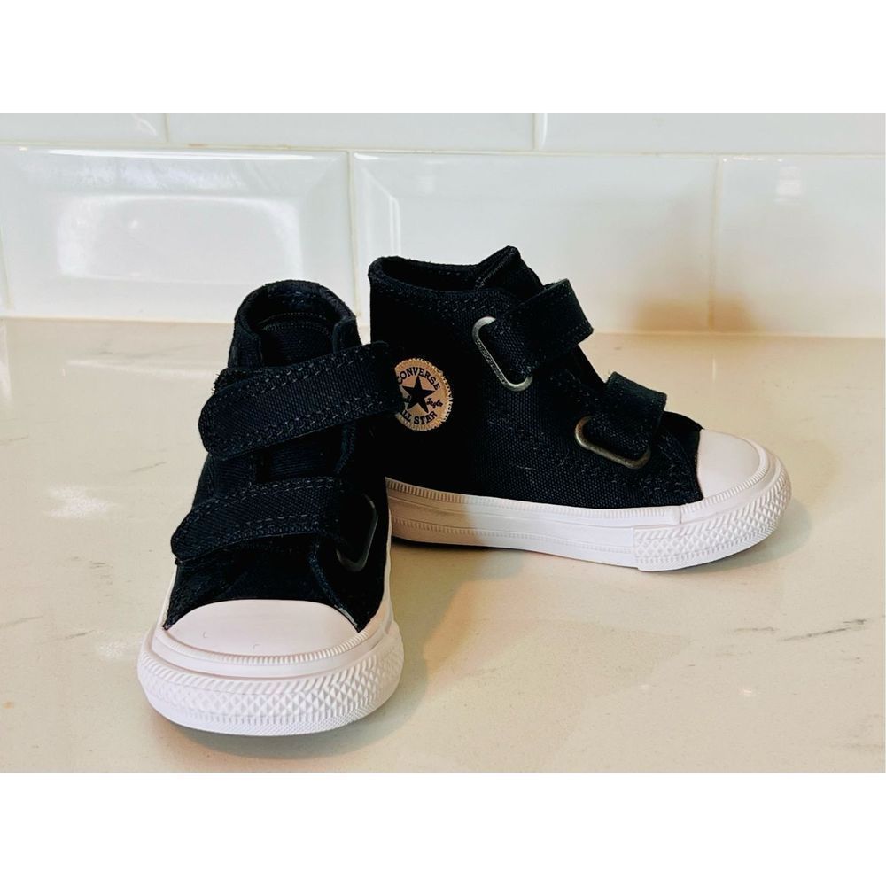 Converse Chuck Taylor Black Toddler Kids High Top Sneaker Shoe Sz 3